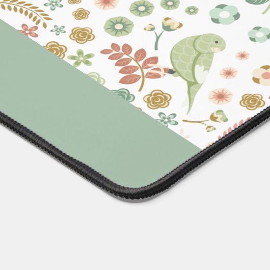 みすぼらしい鳥と枝パーソナライズされた デスクマット (コーナー)