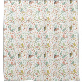 みすぼらしい鳥と枝 シャワーカーテン (正面)