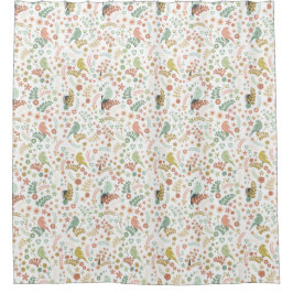 みすぼらしい鳥と枝 シャワーカーテン