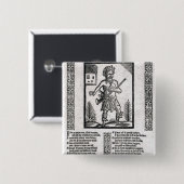 みすぼらしい、または貧乏人の決断 缶バッジ (正面&裏面)