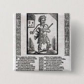 みすぼらしい、または貧乏人の決断 缶バッジ (正面)