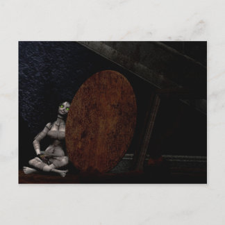 みすぼらしく、断念される ポストカード