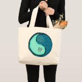 みずがめ座とウサギ年 ラージトートバッグ (正面(商品))