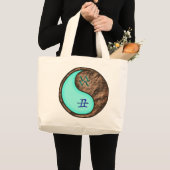 みずがめ座と土の丑年 ラージトートバッグ (正面(商品))