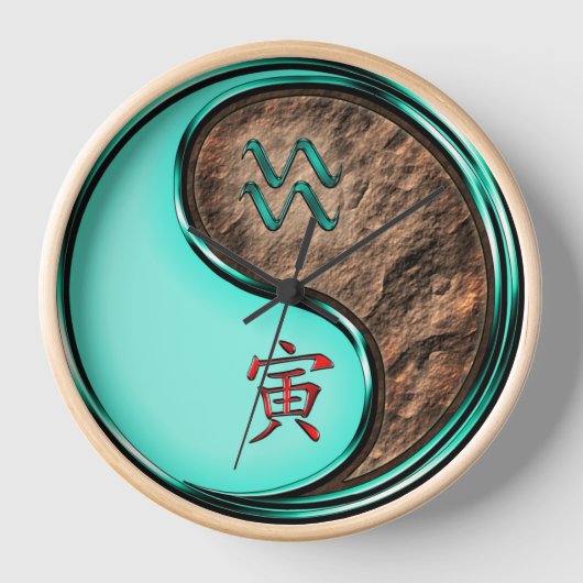みずがめ座と土の虎 壁時計 (正面)