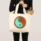 みずがめ座と木の丑年 ラージトートバッグ (正面(商品))