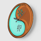 みずがめ座と木兎 ラージ壁時計 (傾斜)
