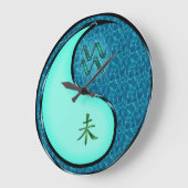 みずがめ座と水のやぎ ラージ壁時計 (傾斜)