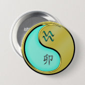 みずがめ座と金属の兎 缶バッジ (正面&裏面)