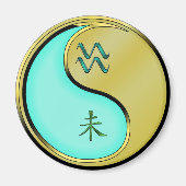 みずがめ座と金属の未 マグネット (正面)