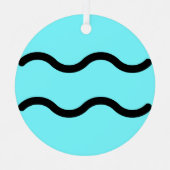 みずがめ座のオーナメント メタルオーナメント (正面)