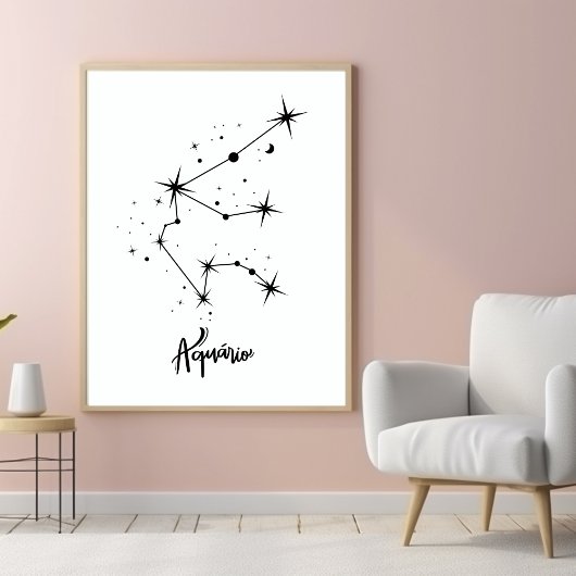 みずがめ座のギフト みずがめ座の占星術 キャンバスプリント