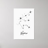 みずがめ座のギフト みずがめ座の占星術 キャンバスプリント (正面)