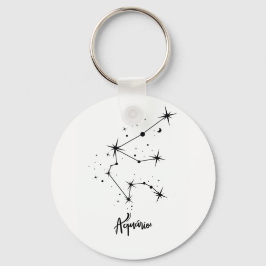 みずがめ座のギフト みずがめ座の占星術 キーホルダー (正面)