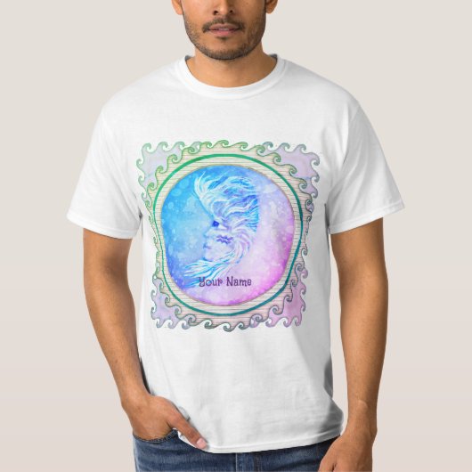 みずがめ座の月・女性 Tシャツ (正面)