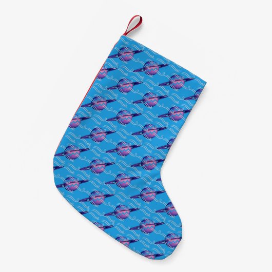 みずがめ座 スモールクリスマスストッキング (正面 (吊り時))
