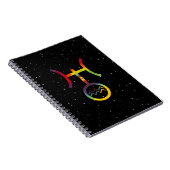 みずがめ座 天王星 プラネタリーシンボル タイダイ ノート (右側)