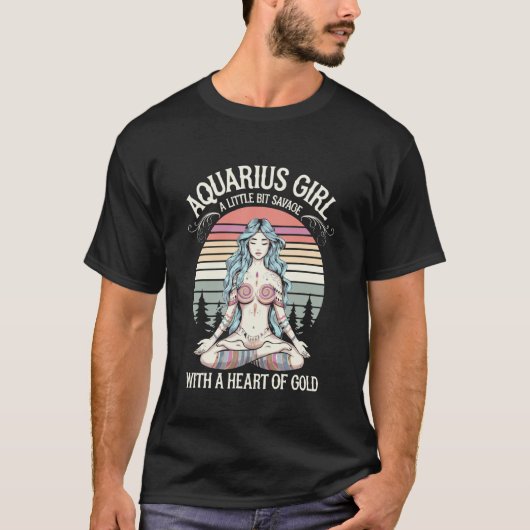 みずがめ座 誕生日 Tシャツ (正面)