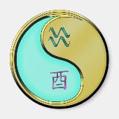 みずがめ座 & 金の酉 マグネット (正面)