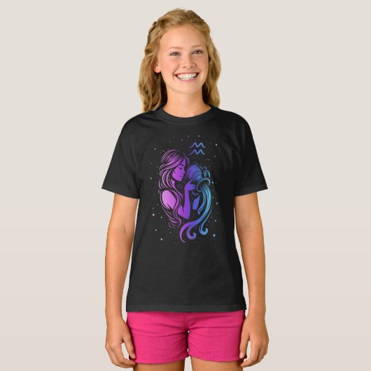 みずがめ座Tシャツ Tシャツ (正面フル)