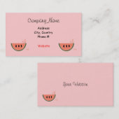 みずみずしいスイカ 名刺 (正面/裏面)