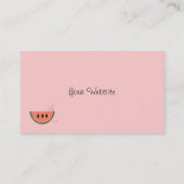 みずみずしいスイカ 名刺 (裏面)