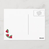 みずみずしい夏のピクニック ポストカード (裏面)