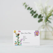 みずみずしい花カード 名刺 (スタンド正面)