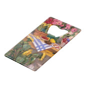 みずみずしい花I クレジットカード栓抜き (裏面アングル)