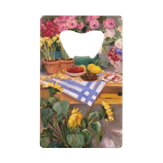 みずみずしい花I クレジットカード栓抜き (裏面)