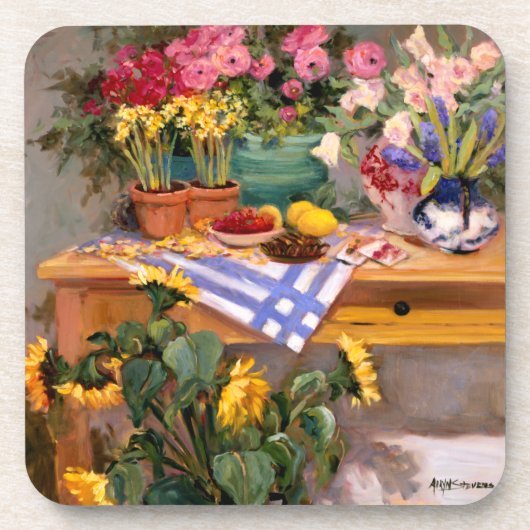 みずみずしい花I コースター (正面)