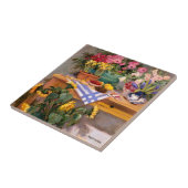 みずみずしい花I タイル (側面)