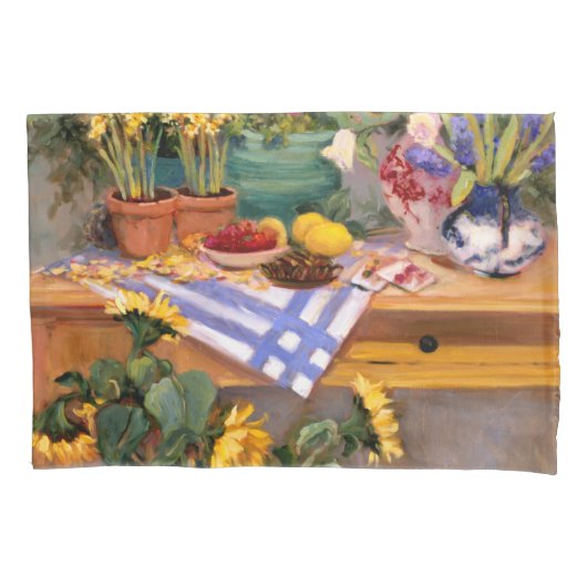 みずみずしい花I 枕カバー (正面左)