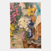 みずみずしい花II キッチンタオル (縦)