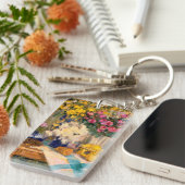 みずみずしい花II キーホルダー (正面右)