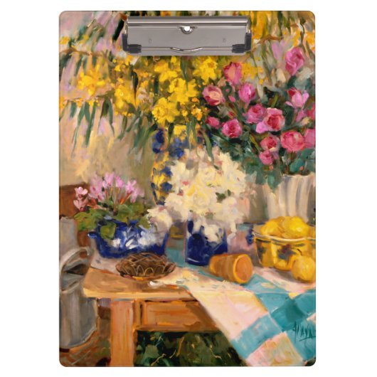 みずみずしい花II クリップボード (正面)