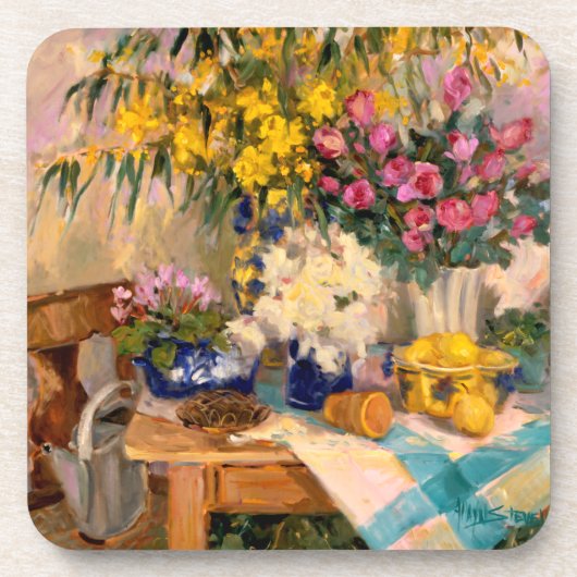 みずみずしい花II コースター (正面)