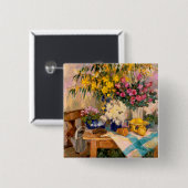 みずみずしい花II 缶バッジ (正面&裏面)