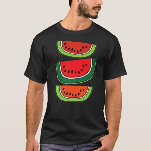 みずみずみずしいスイカ Tシャツ (正面)
