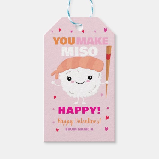 みそハッピー寿司祭デーラベル ギフトタグ (正面)