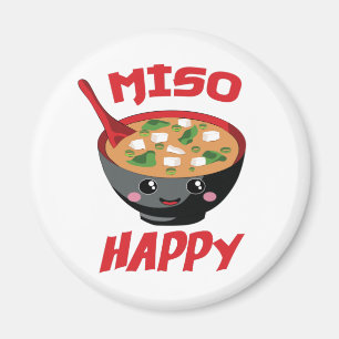 みそ幸せ食おもしろい品かわいい マグネット