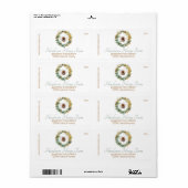 みつばちリースの店のラベル ラベル (フルシート)