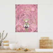 みつり甘露地チビ（小さくかわいく書いた感じ）ポスター ポスター (キッチン)