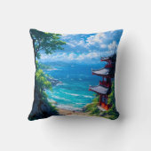 みどりと海の道 クッション (裏面)