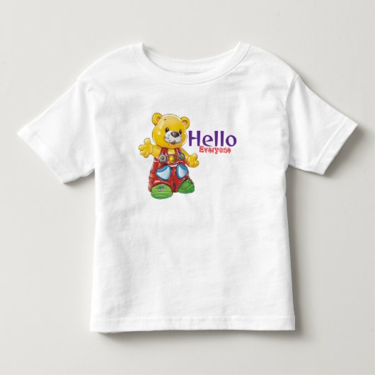 みなさんこんにちは トドラーTシャツ (正面)