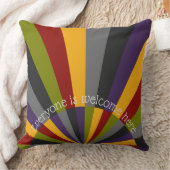 みなさんウェルカムヒースサンライズ装飾用クッション クッション (ブランケット)