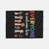 みなさん歓迎アイダホ先生52 フリースブランケット (正面(横))