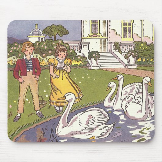 みにくいあひるの子、古典童話（ハウマン版） マウスパッド (正面)
