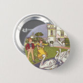 みにくいあひるの子、古典童話(ハウマン版) 缶バッジ (正面&裏面)