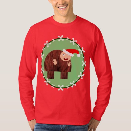 みにくいカジモドのクリスマスセーターTシャツ Tシャツ (正面)